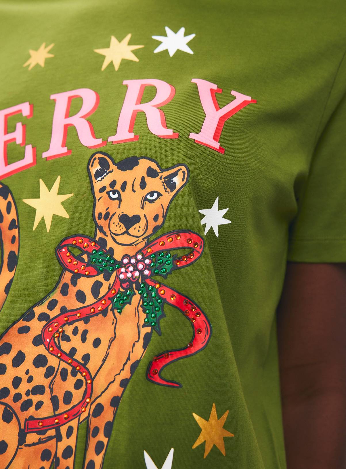Christmas Leopard Regular T-Shirt 14 - Image 3